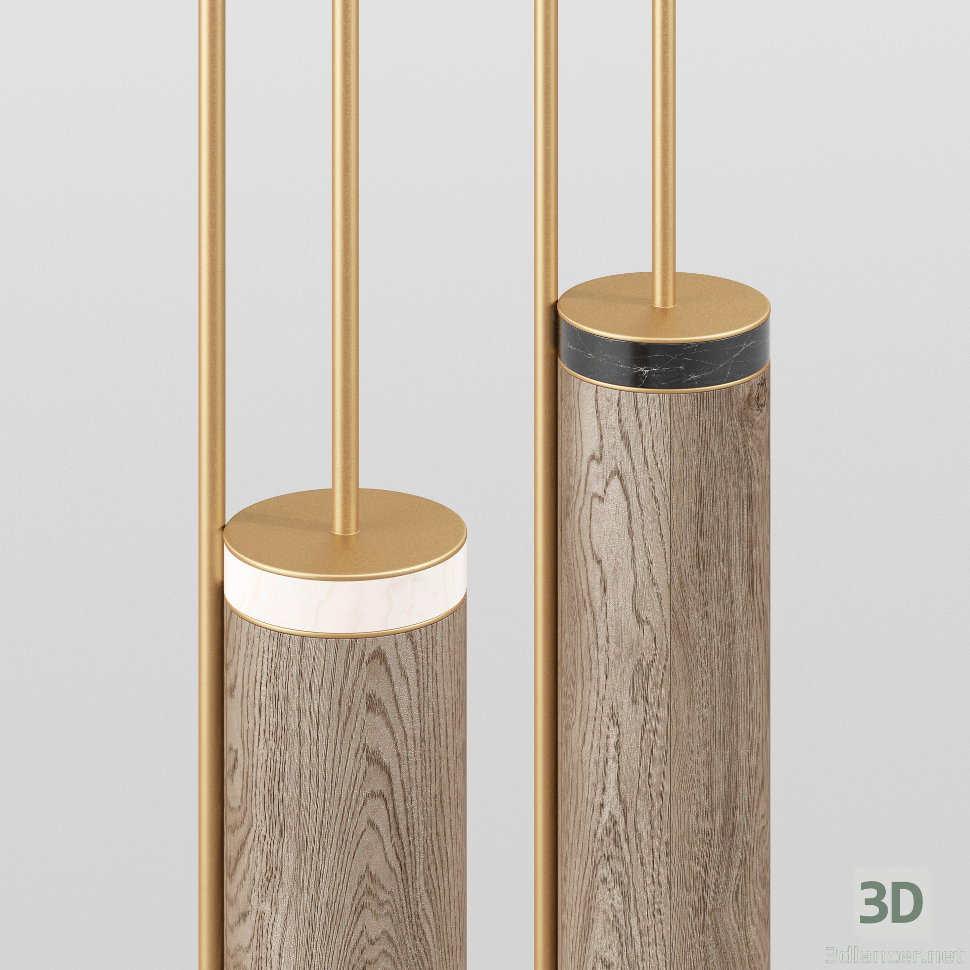 3d Portland floor lamp model buy - render