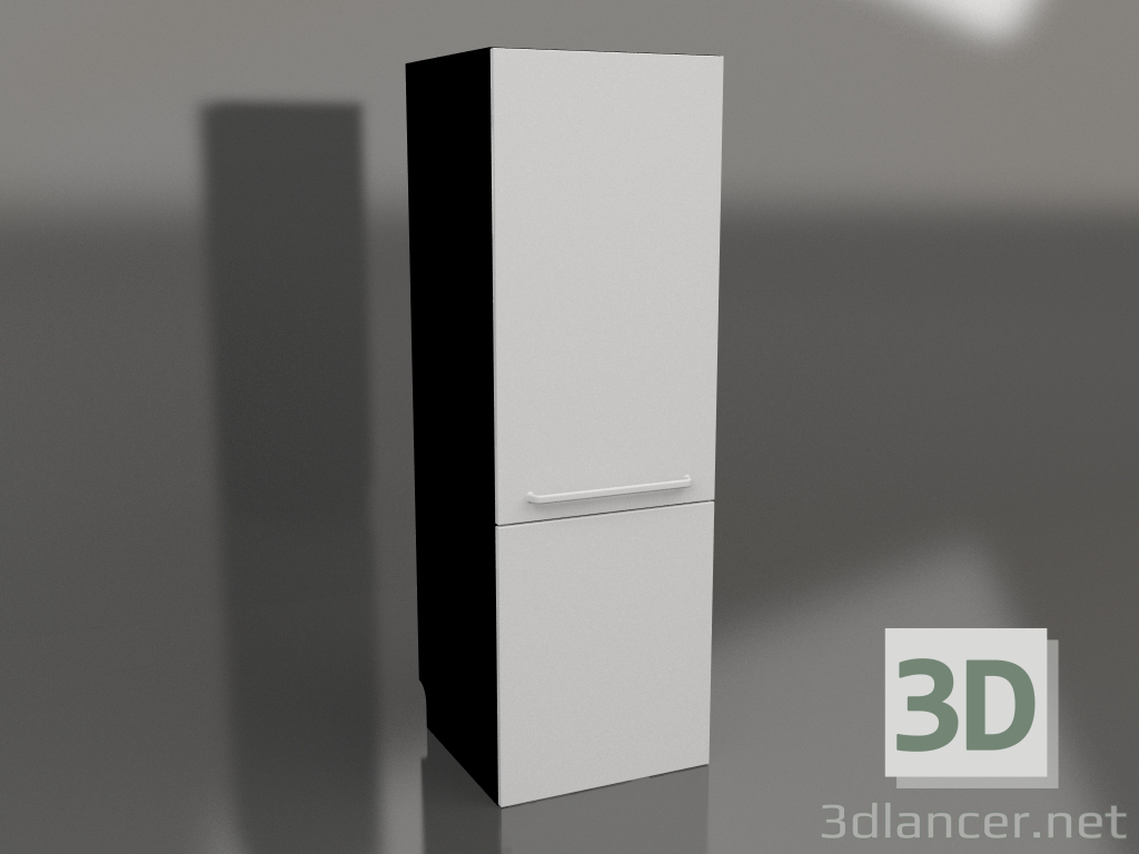 3D Modell Kühlschrank 60 cm (grau) - Vorschau