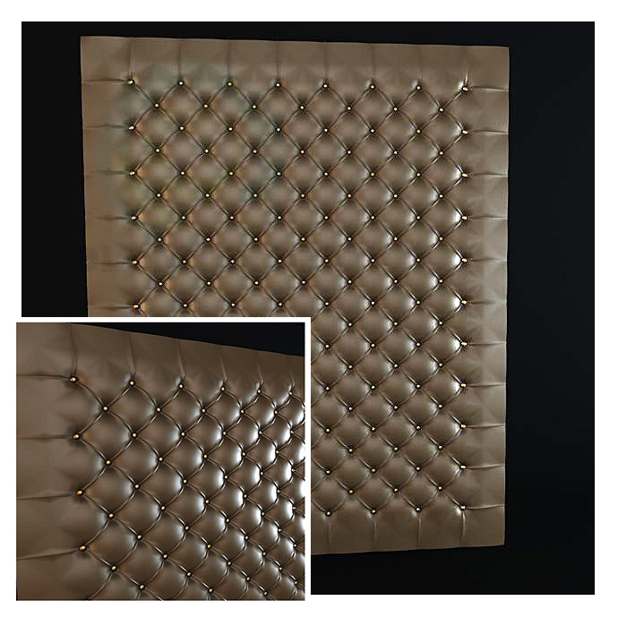 3d model Azulejos de la pared suave - vista previa