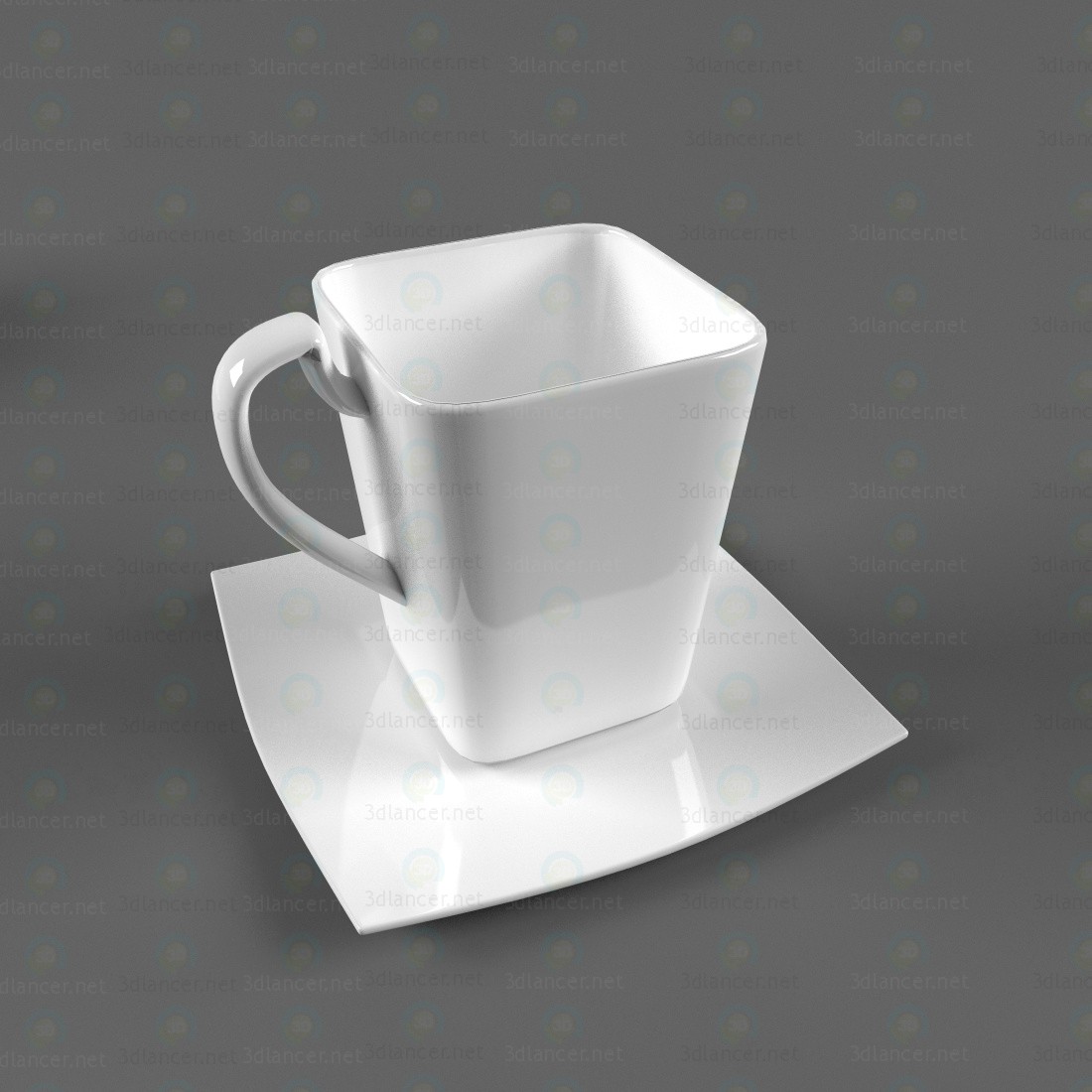 3d Coffee service model buy - render 3d Coffee service model buy - render