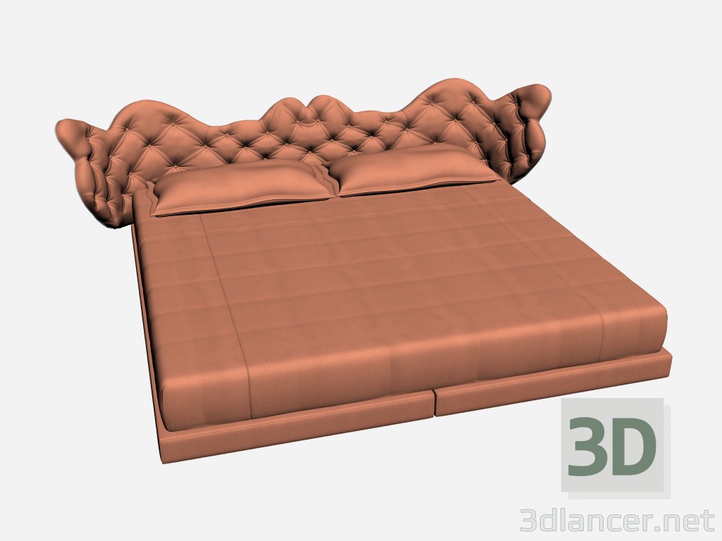 3 डी मॉडल बिस्तर डबल नक्षत्र - पूर्वावलोकन