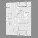 3 डी मॉडल जिप्सम दीवार पैनल (कला 123) - पूर्वावलोकन