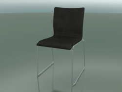 Sliding chair, extra width, with leather upholstery (127)