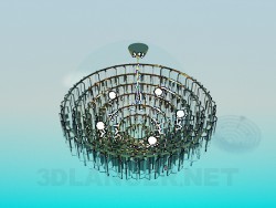A huge chandelier