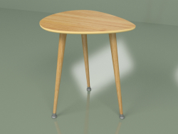 Table d'appoint Drop (ocre jaune, placage clair)