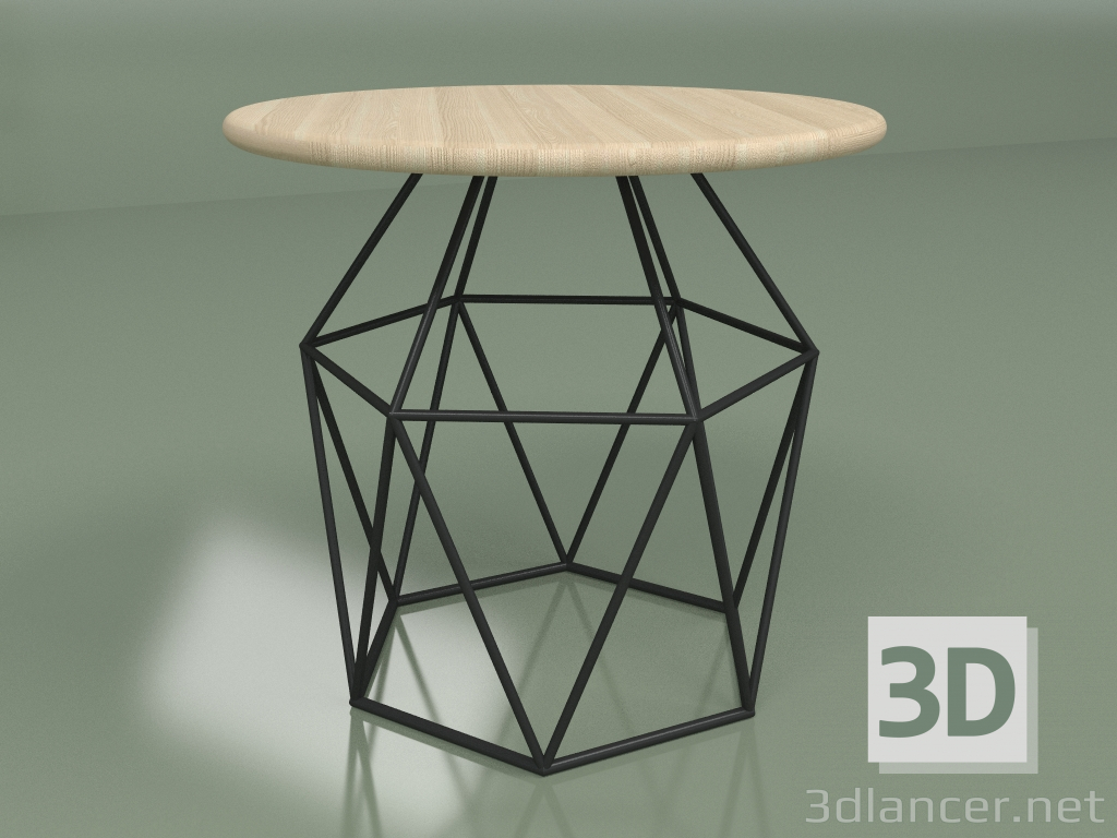 modello 3D Tavolino MARKERS mini (frassino naturale) - anteprima