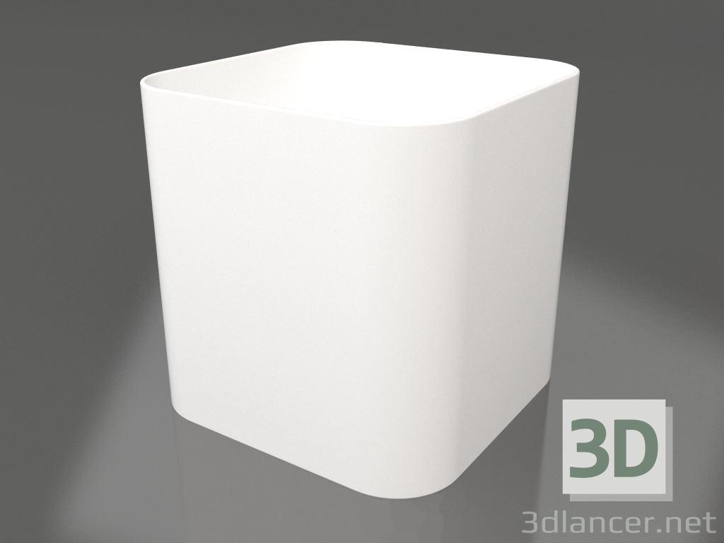 3D Modell Blumentopf 1 (Weiß) - Vorschau
