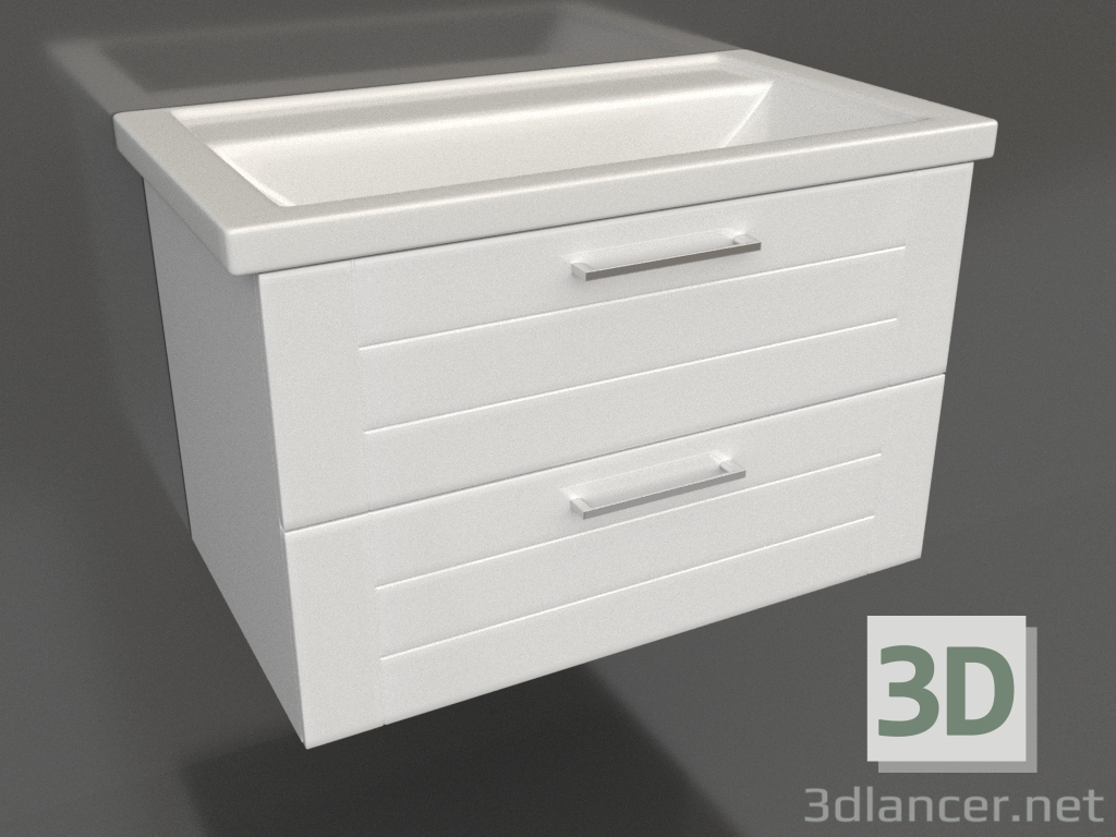 modèle 3D Armoire suspendue 80 cm (MAN01082) - preview