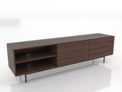 Móvel de TV 2 1800 mm (nogueira escura)