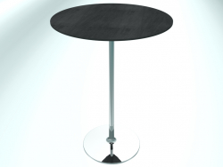 Table de restaurant ronde (RR10 Chrome CER3, Ø800 mm, H1100 mm, base ronde)