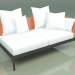 Modelo 3d Módulo de sofá esquerdo 005 (Metal Smoke, Batyline Orange) - preview