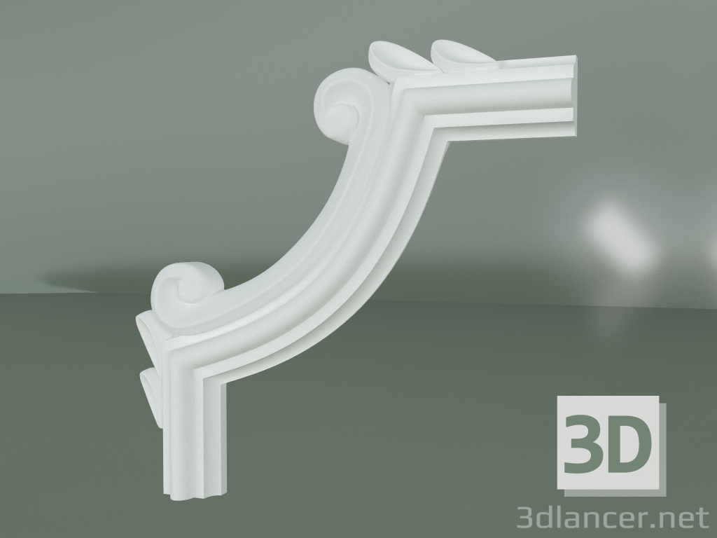 modello 3D Elemento decorativo in stucco ED032 - anteprima