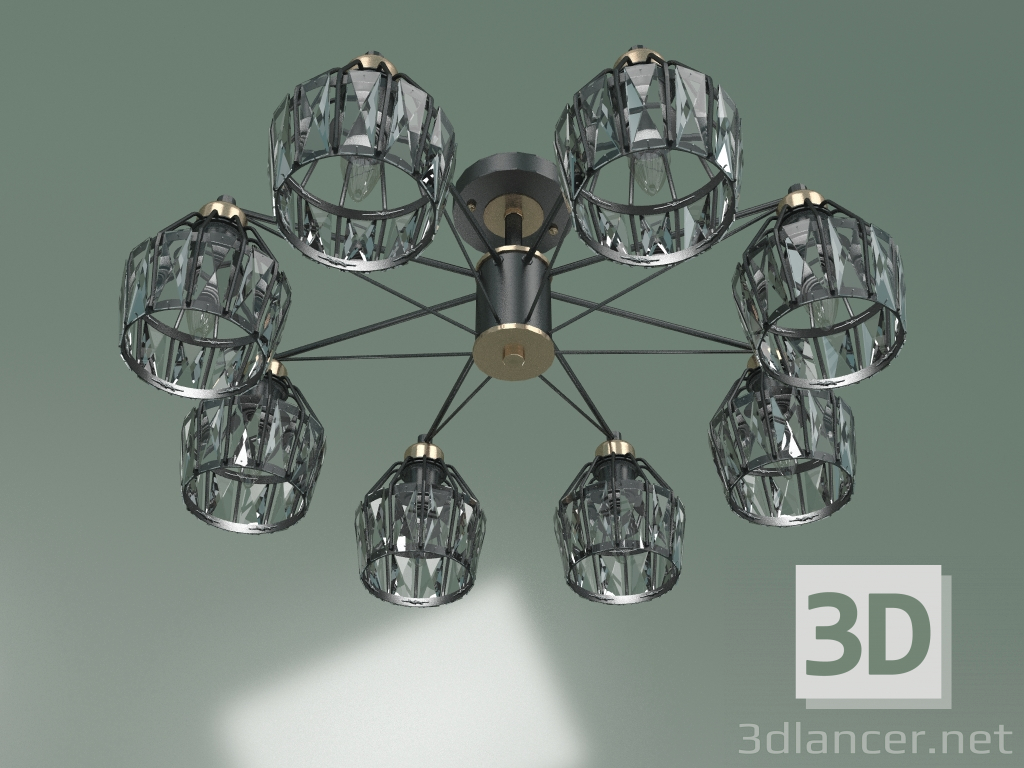 3d model Ceiling chandelier 70075-8 (black) - preview