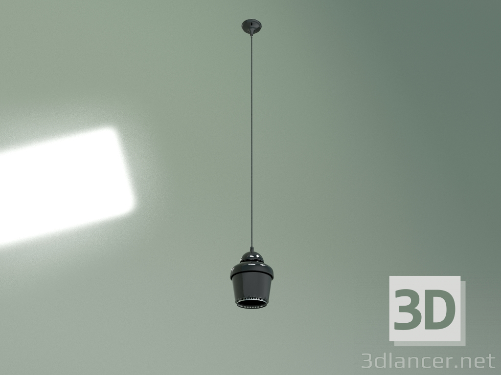 3d model Pendant lamp A330 (black) - preview