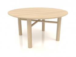 Mesa de centro JT 061 (opción 1) (D=800x400, blanco madera)