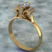 3d кольцо Fleor de lise модель купить - ракурс
