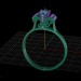 modèle 3D de Bague fleur de lise acheter - rendu