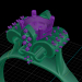 modèle 3D de Bague fleur de lise acheter - rendu