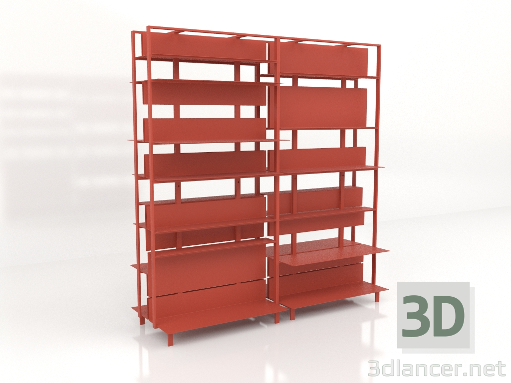 Modelo 3d Sistema de estantes (composição 16) - preview