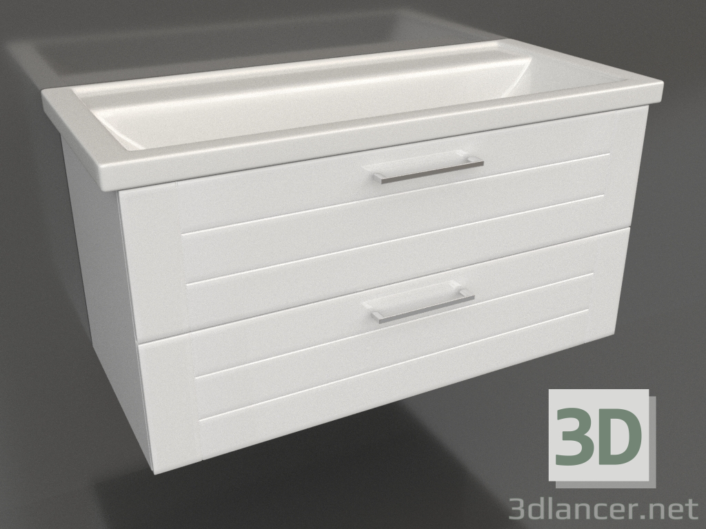 3d model Armario colgante 100 cm (MAN01102) - vista previa