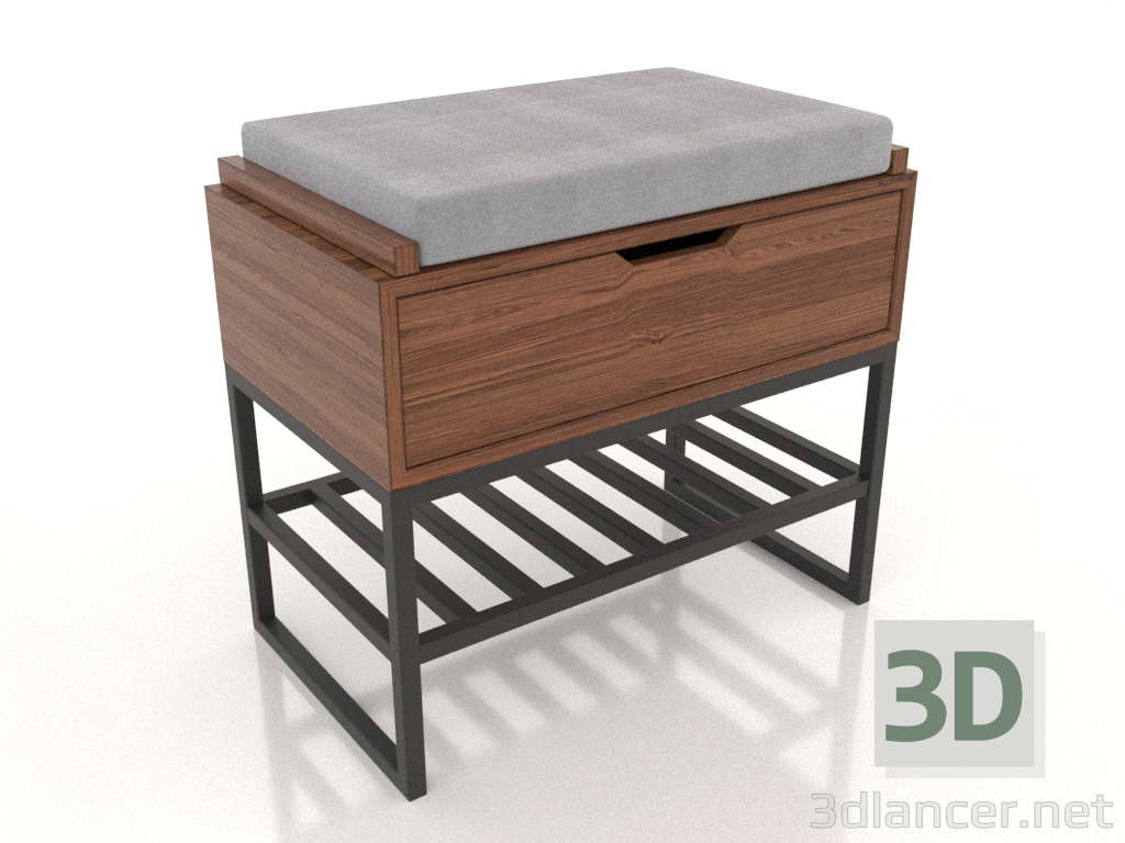 3d model Banquete (nogal claro) - vista previa