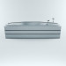 3d Acrylic bath model buy - render