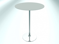 Table de restaurant ronde (RR10 Chrome EPO1, Ø800 mm, H1100 mm, base ronde)