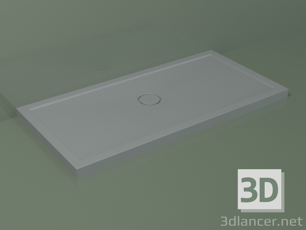 3D modeli Duş teknesi Medio (30UM0112, Gümüş Gri C35, 140x70 cm) - önizleme