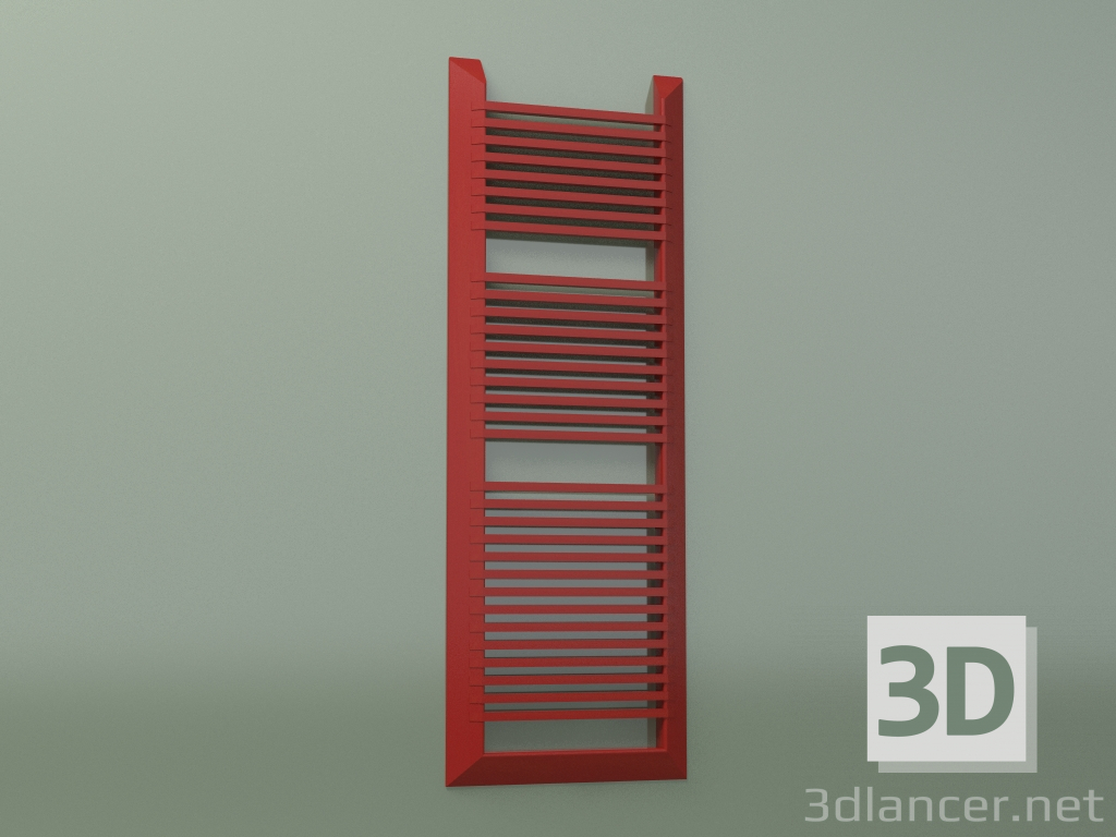 modello 3D Porta asciugamani EVO (1681x588, Rosso - RAL 3000) - anteprima