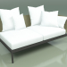 modello 3D Modulo divano sinistro 005 (Metal Smoke, Batyline Olive) - anteprima
