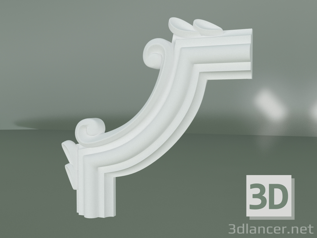 modello 3D Elemento decorativo in stucco ED033 - anteprima