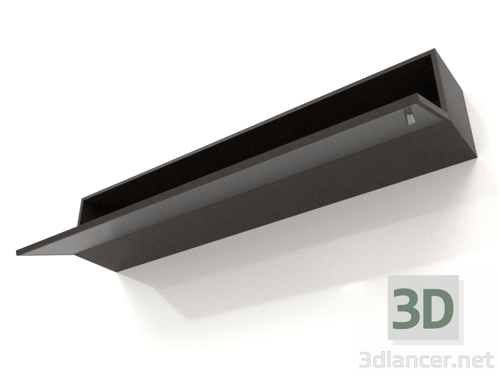 modèle 3D Miroir avec tiroir (ouvert) ZL 09 (1200x200x200, bois brun foncé) - preview