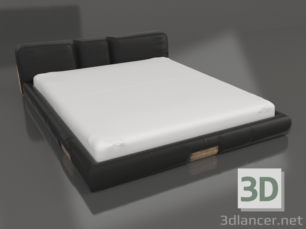 3D modeli çift kişilik yatak DC - önizleme