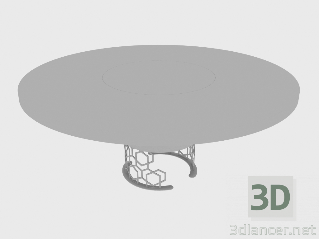 3d модель Стол обеденный CLAIRMONT ROTATING TABLE (d180xH74) – превью