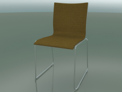 Sliding chair, extra width, with fabric upholstery (127)