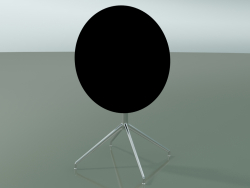Стол круглый 5744 (H 72,5 - Ø69 cm, cложенный, Black, LU1)
