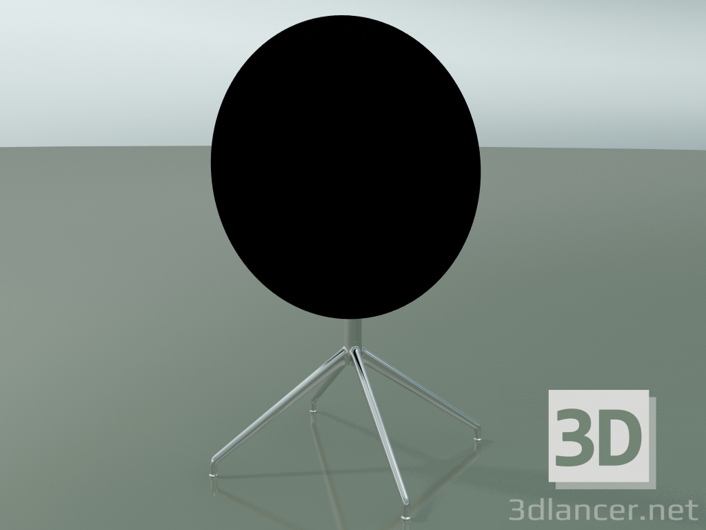 3 डी मॉडल गोल मेज 5744 (एच 72.5 - 5769 सेमी, मुड़ा हुआ, काला, LU1) - पूर्वावलोकन