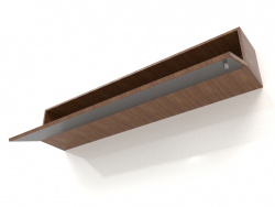 Espejo con cajón (abierto) ZL 09 (1200x200x200, madera marrón claro)