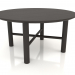 3d model Coffee table JT 061 (option 2) (D=800x400, wood brown dark) - preview