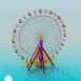 3d model Ferris wheel - preview