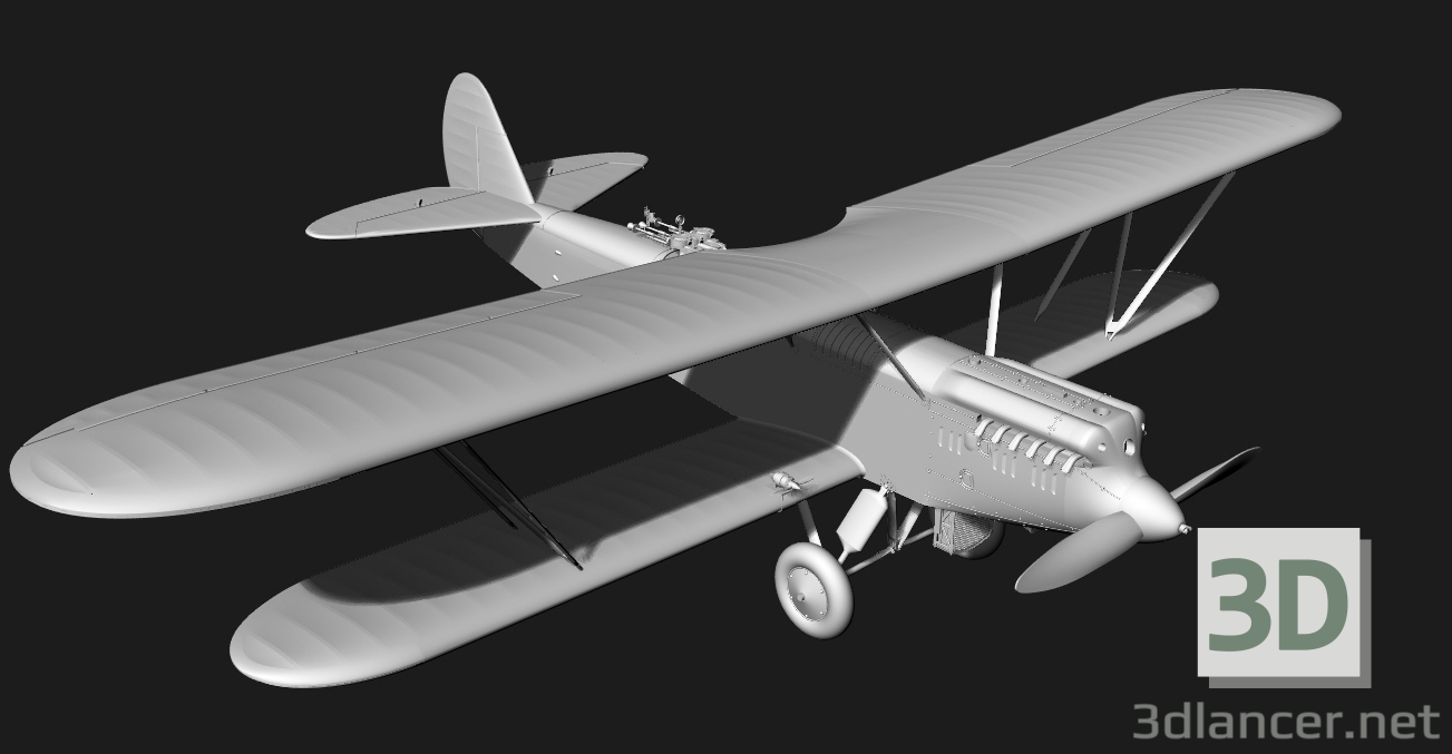 3d model Fighter P-5 in scale 1:32 | 84355 | 3dlancer.net