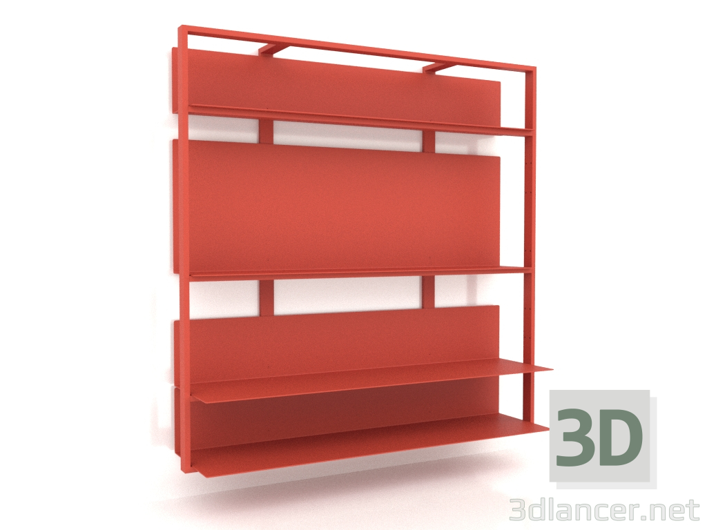 Modelo 3d Sistema de estantes (composição 02) - preview