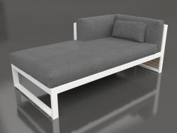 Modulares Sofa, Teil 2 links (Weiß)