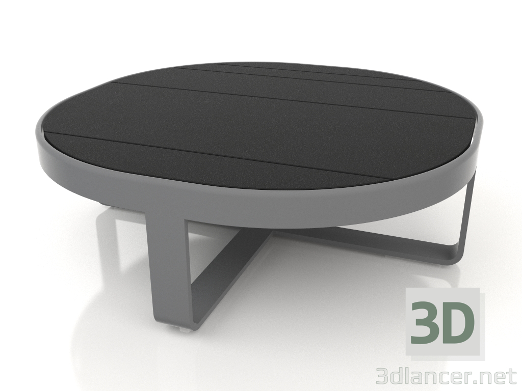 modello 3D Tavolino rotondo Ø90 (DEKTON Domoos, Antracite) - anteprima