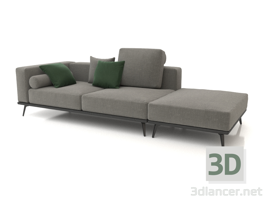 3d model Blokus sofa module (CL 2P) - preview