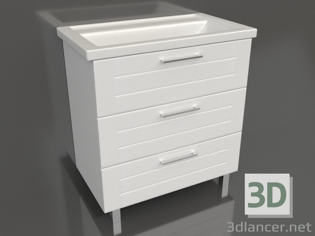 3d model Floor cabinet 80 cm (MAN01083) - preview