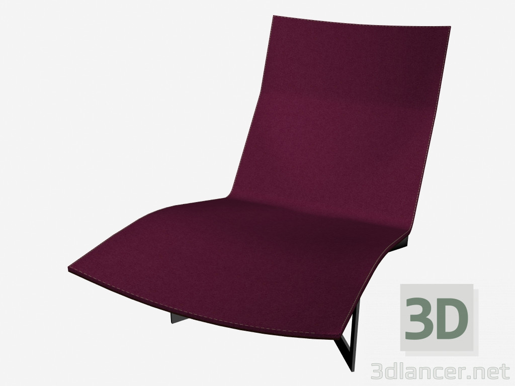 3D modeli Salon sandalye Aladdin - önizleme
