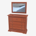 3d model Chest of drawers with mirror 1814 - preview