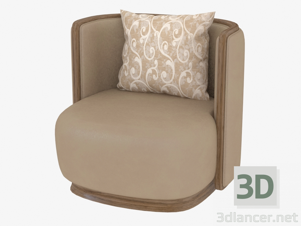 3 डी मॉडल एक आधुनिक शैली में कुर्सी - पूर्वावलोकन