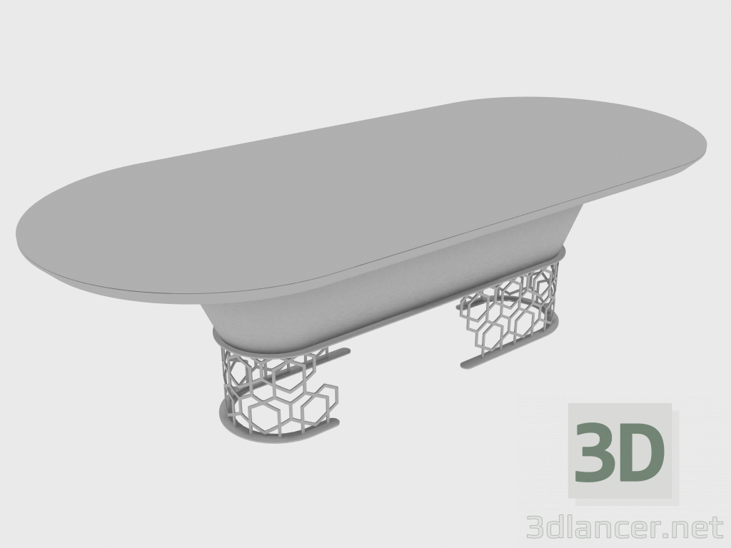 modello 3D Tavolo da pranzo CLAIRMONT TABLE (250x110xH74) - anteprima